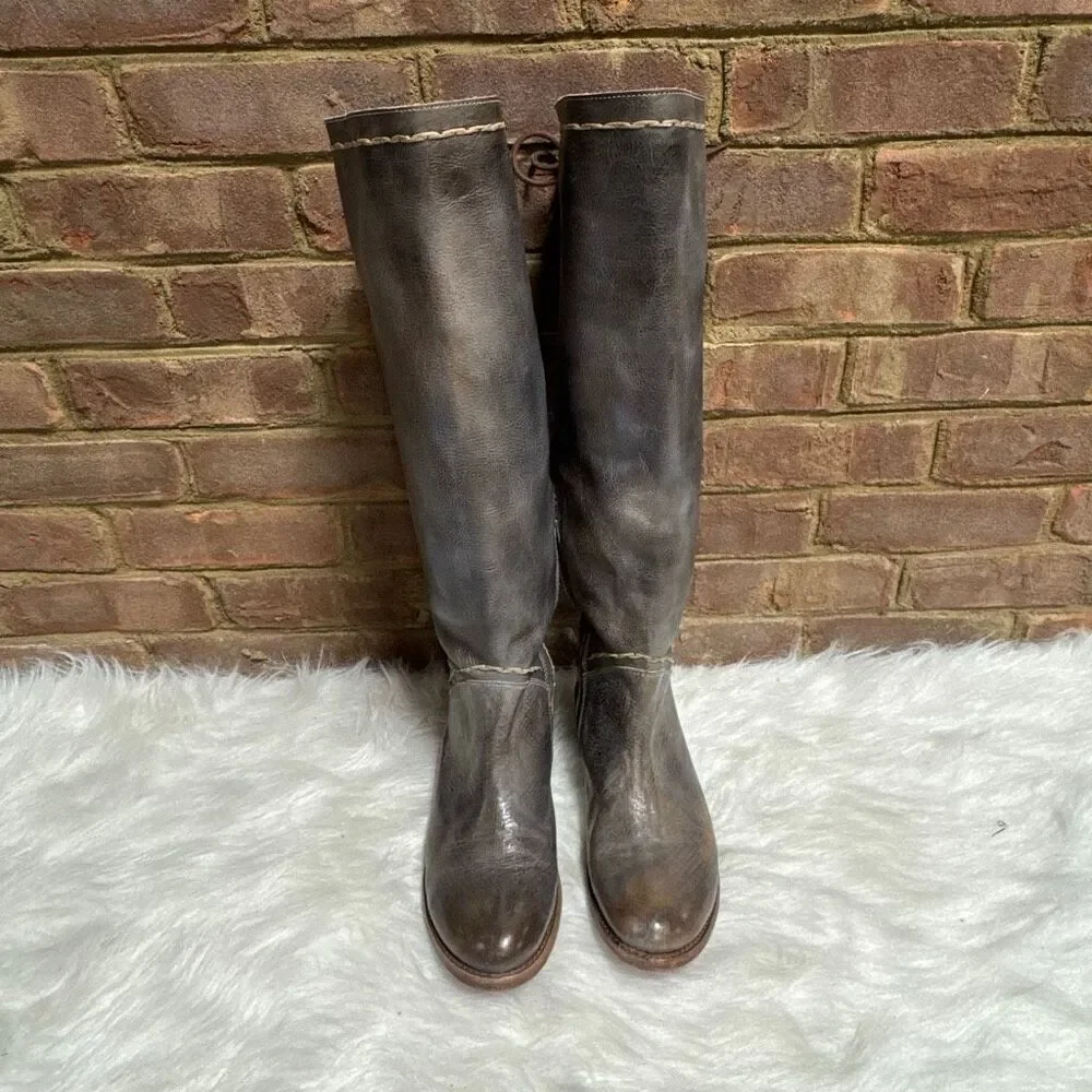 BEDSTU Manchester Womens Taupe Rustic Mason Riding Boot 10